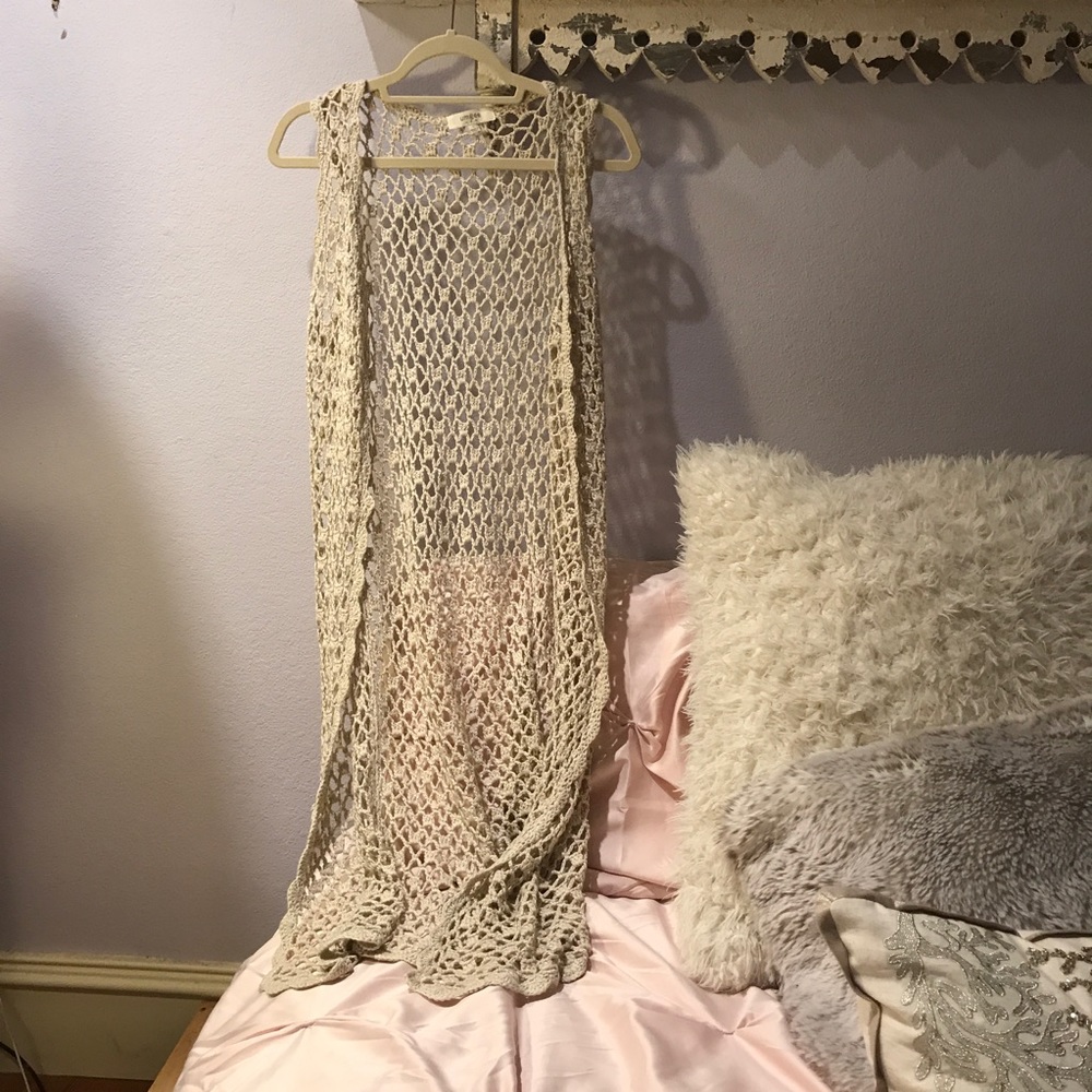 Long lace cardigan